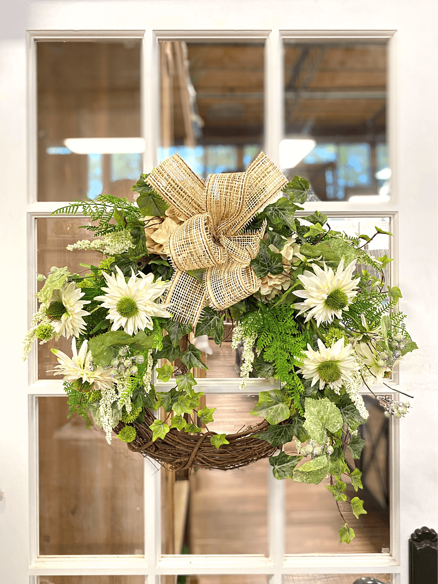 Creative Displays, Inc. Hydrangeas With Ivy Floral Arrangement